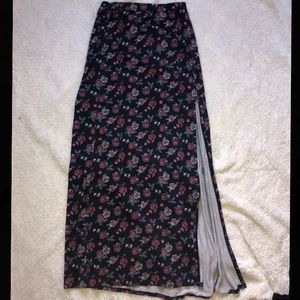 Hollister floral maxi skirt